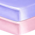 GUNTAIL 2 Pack Satin Soft Crib Sheet by GUNTAIL