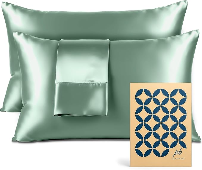 Pure Bedding Satin Pillowcase 2 Pack by PureBedding