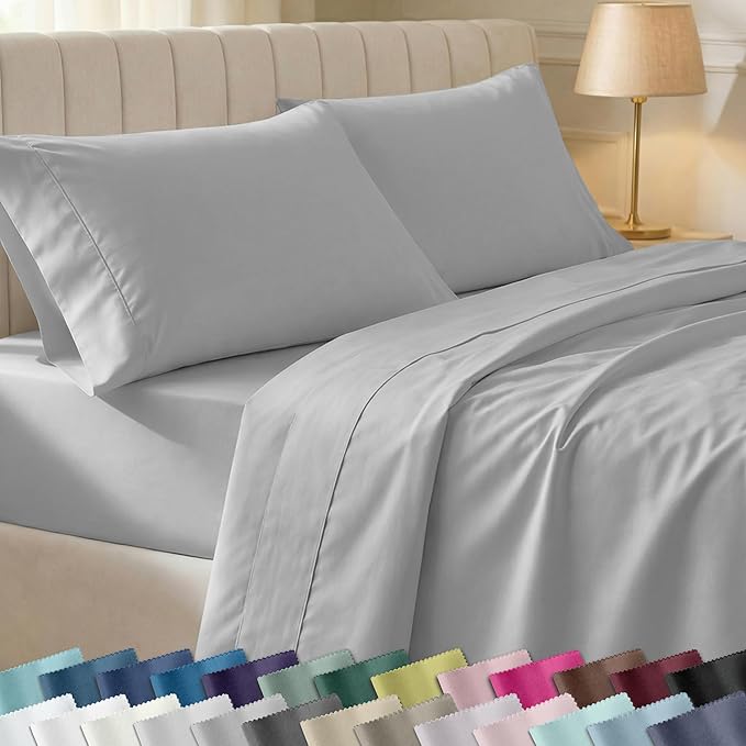 California Design Den Soft 100% Cotton Sheets Full Size Set, 400 TC Good by CaliforniaDesignDen
