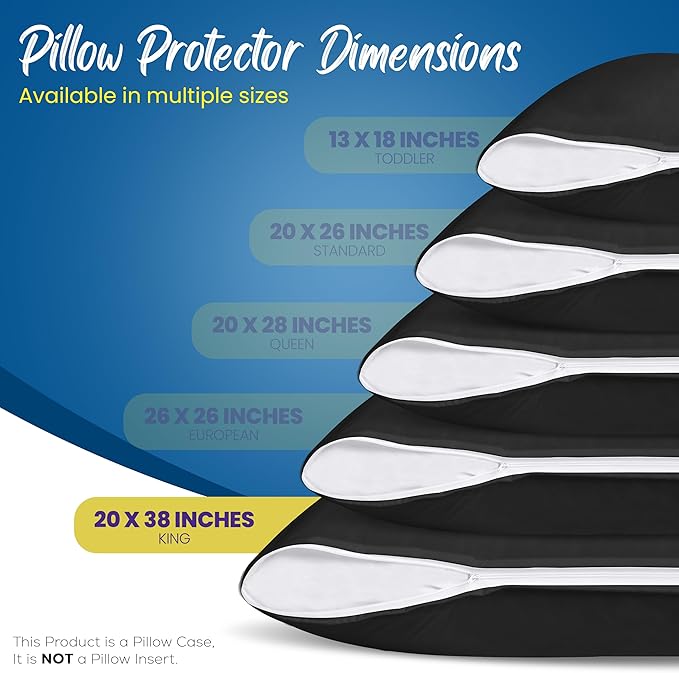 Utopia Bedding Premium 100% Waterproof Pillow Protectors - Image 2