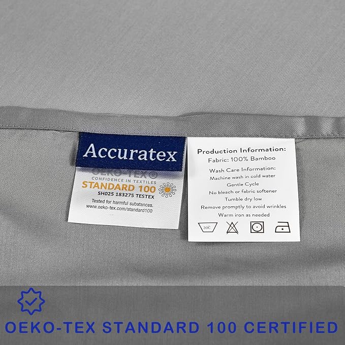 ACCURATEX Cooling Pillow Cases Set of 2, Rayon Derived from Bamboo, Breathable - Image 6