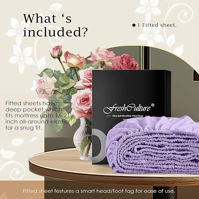 FreshCulture King Fitted Sheet Only – Premium Hotel-Quality Fitted Sheet - Image 5