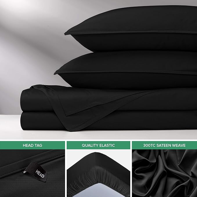 Pure Bamboo Full Sheets, Genuine 100% Organic Viscose Derived from Bamboo Bed - Image 6