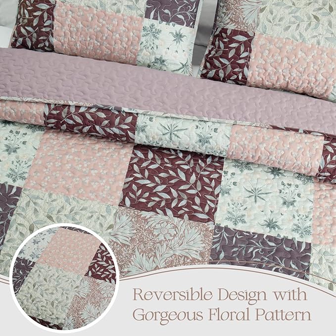 Exclusivo Mezcla Reversible Boho Quilts King Size - Image 3