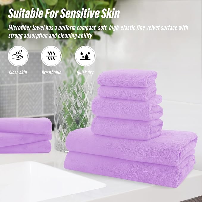 MOONQUEEN Ultra Soft Towel Set-Quick Drying - Image 7