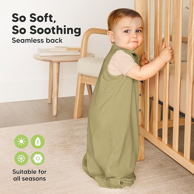 2-Pack Organic Baby Sleep Sacks, 100% Cotton - Image 4