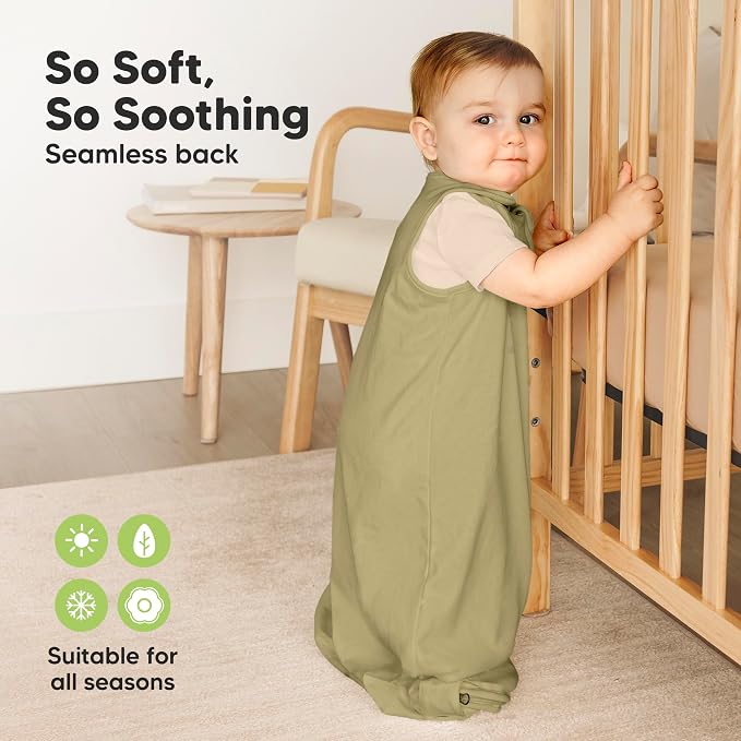 2-Pack Organic Baby Sleep Sacks, 100% Cotton - Image 4