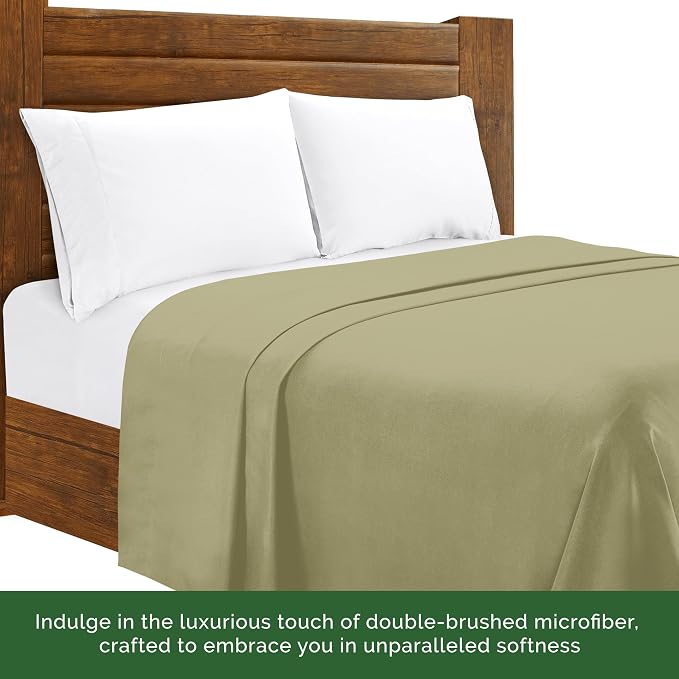 Luxury Flat Sheet on Amazon Elegant Comfort Wrinkle-Free 1500 Premier Hotel - Image 6