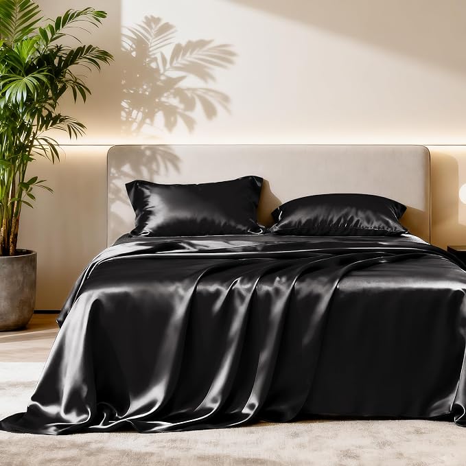 Love's cabin Twin Satin Sheets Sets - Image 2