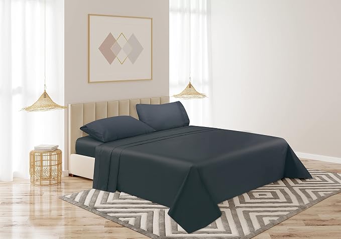 Flat Sheet Only Full Size, 400 TC 100% Egyptian Cotton Flat Sheet - Image 6