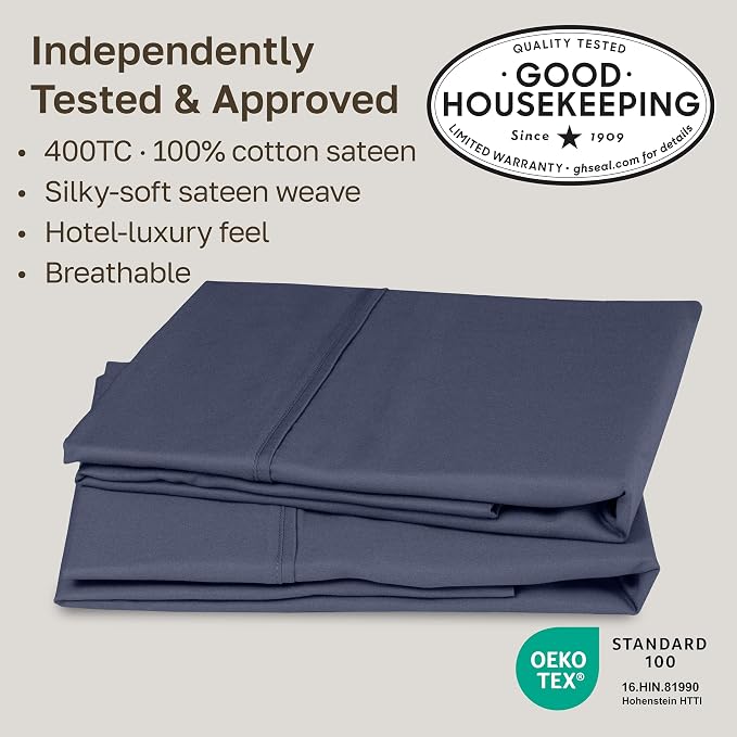 California Design Den Standard Queen Size Pillowcase Set - Image 2