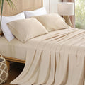 Twin Sheet Set 3 Piece, Wrinkle Free, Oeko-Tex Certified Bedsheets，Cream by Dreava