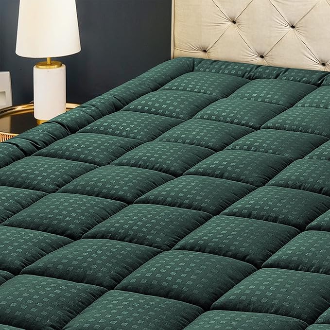 HYLEORY Full Mattress Pad Quilted Fitted Mattress Protector Cooling Pillow Top by HYLEORY-YourBeddingExpert