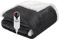Electric Heated Blanket Throw Size 50"x60", Soft Flannel by Soypipo