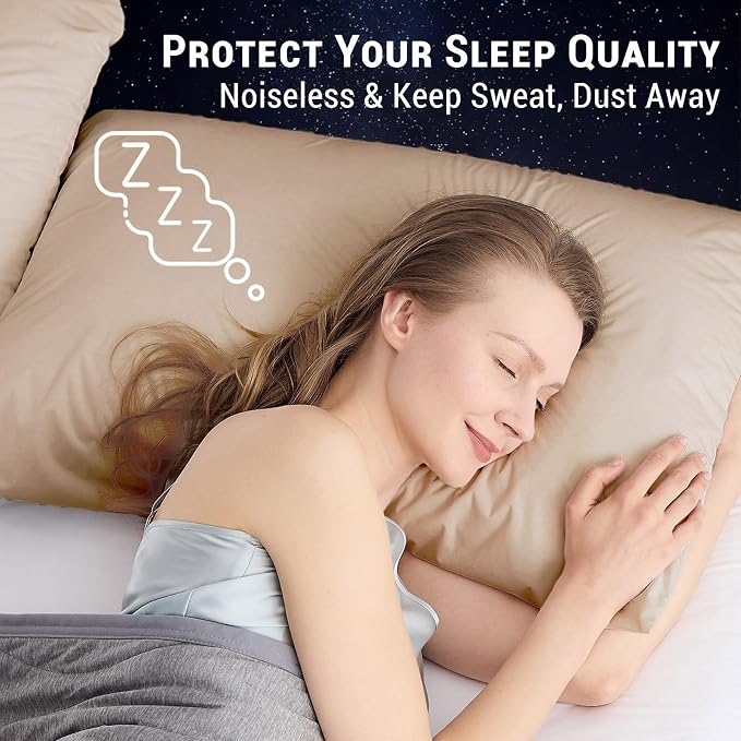 Gogreen Bamboo Rayon Waterproof Pillow Protector, Breathable Pillow Cover - Image 5