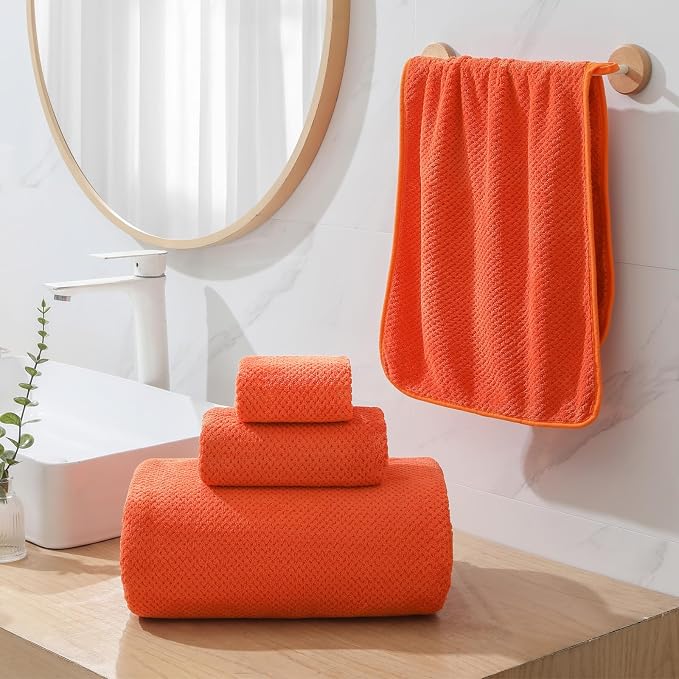 YTYC 29x59 Inch Bath Towels Set of 6 Large, Super Soft Lint Free Lightweight - Image 4