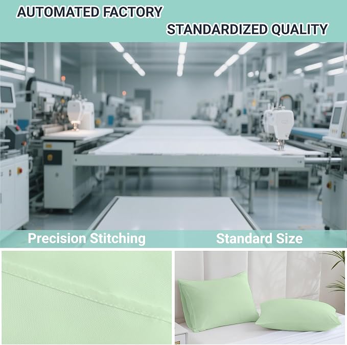 ZPECC Pillow Cases Standard Size Set of 4, 20x26 Envelope Closure Pillowcases - Image 4