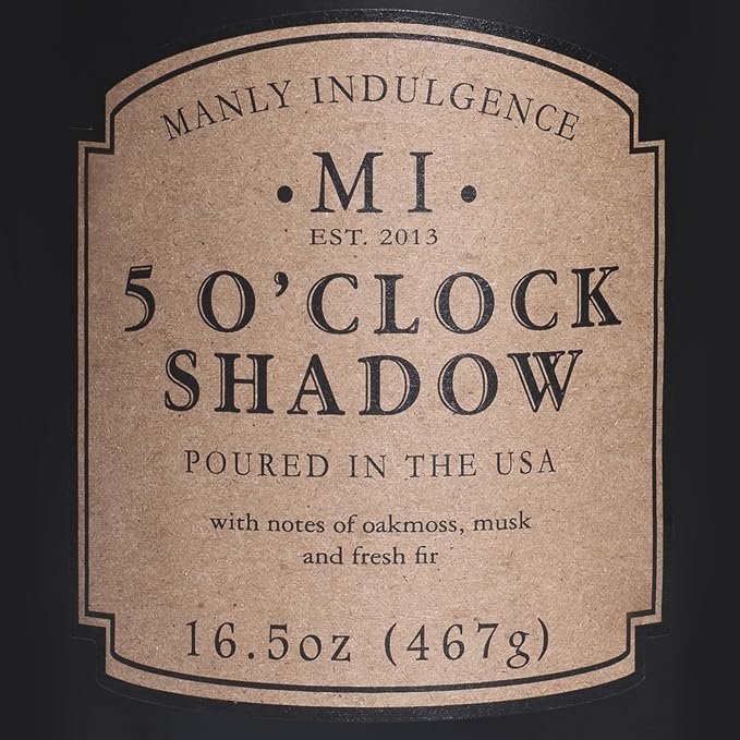 Manly Indulgence 5 O'Clock Shadow Scented Candles - Image 5