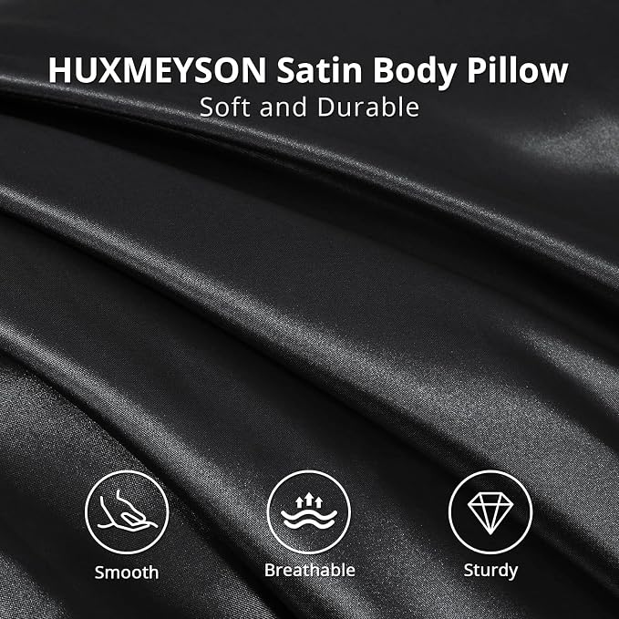 HUXMEYSON Body Pillow with Satin Pillowcase, Body Pillow - Image 3