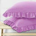 KKJIAF Ruffle Pillow Cases King Size Set of 2, Ruffled Pillow Covers by KKJIAF