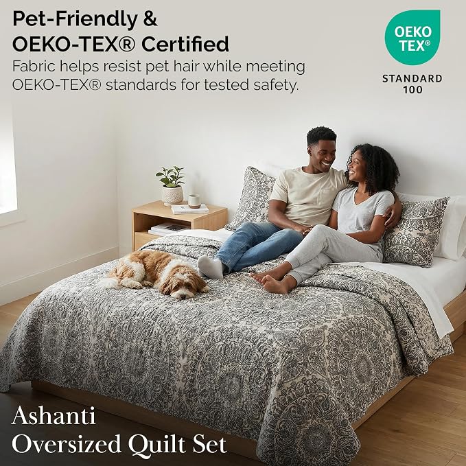 Southshore Fine Living, Inc. Ashanti Collection Oversized Quilt Twin Bedding - Image 5