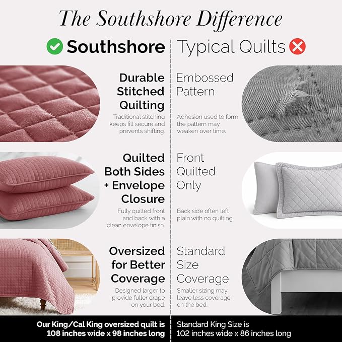 Southshore Fine Living, Inc. Oversized King Quilt Bedding Set - Image 5