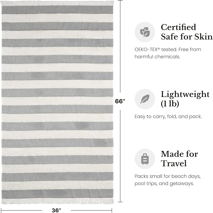Lightweight Turkish Beach Towel - Image 5