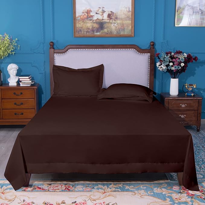 NTBAY Twin Extra-Long Flat Sheet Only - Image 4