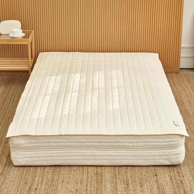 100% Cotton Full Mattress Pad/Blanket, Also can be Used as Cover by ShieldLife - Image 3