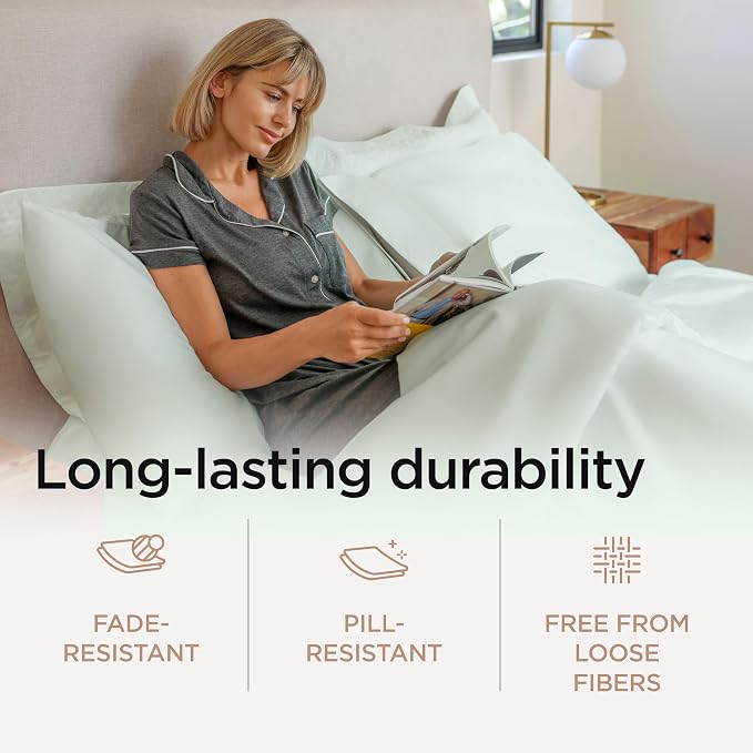 Threadmill King Size Sheets | 800 Thread Count King Bed Sheets Set - Image 4