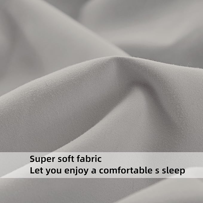 HBHLFZ Full Fitted Sheet Only, Soft Breathable Bottom Sheet - Image 4