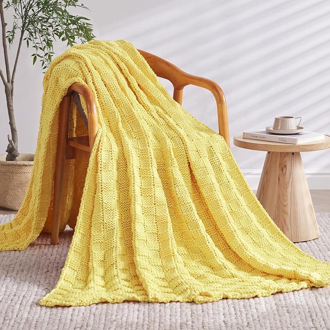 Knitted Weighted Blanket for Adult, No Beads Heavy Blanket 60” x 80'' 17lbs - Image 2