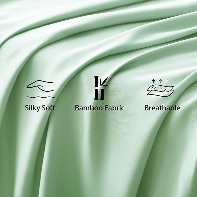 Bamboo Viscose Flat Sheets Only, Sateen Weave Full Size Flat Sheet Only - Image 3