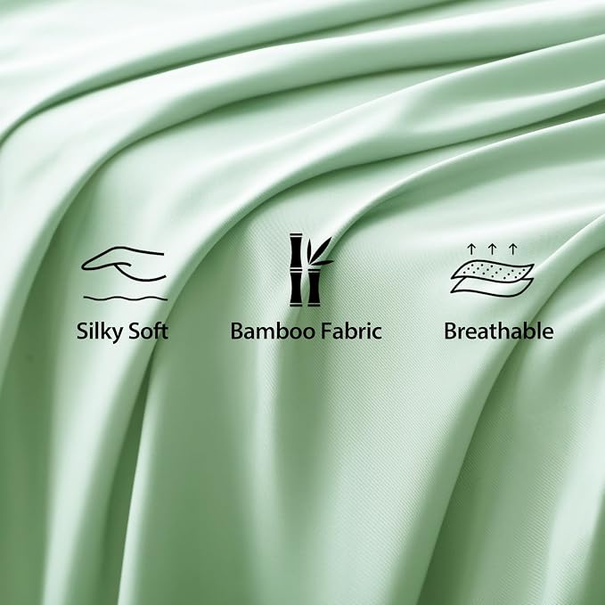 Bamboo Viscose Flat Sheets Only, Sateen Weave Calking Size Flat Sheet Only - Image 3
