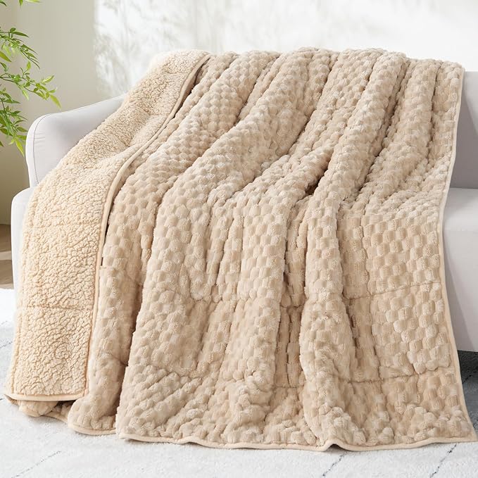 Drewin Weighted Blanket Twin Size, Adult Weighted Blankets 12lbs by Home