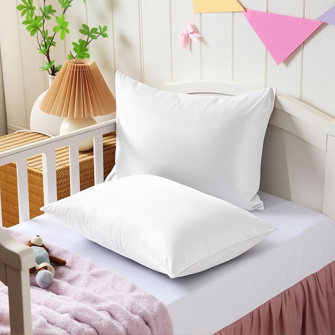 4 Pack Cooling Toddler Pillow Cases, Viscose Derived from Bamboo Small Pillow - Image 6