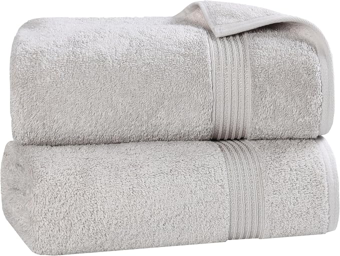 Superior Egyptian Cotton 2-Piece Bath Sheet Towel Set, Oversized Body Towels by SUPERIOR
