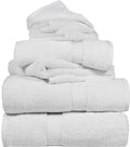 SUPERIOR Egyptian Cotton Pile 6 Piece Towel Set, Includes 2 Bath, 2 Hand by SUPERIOR