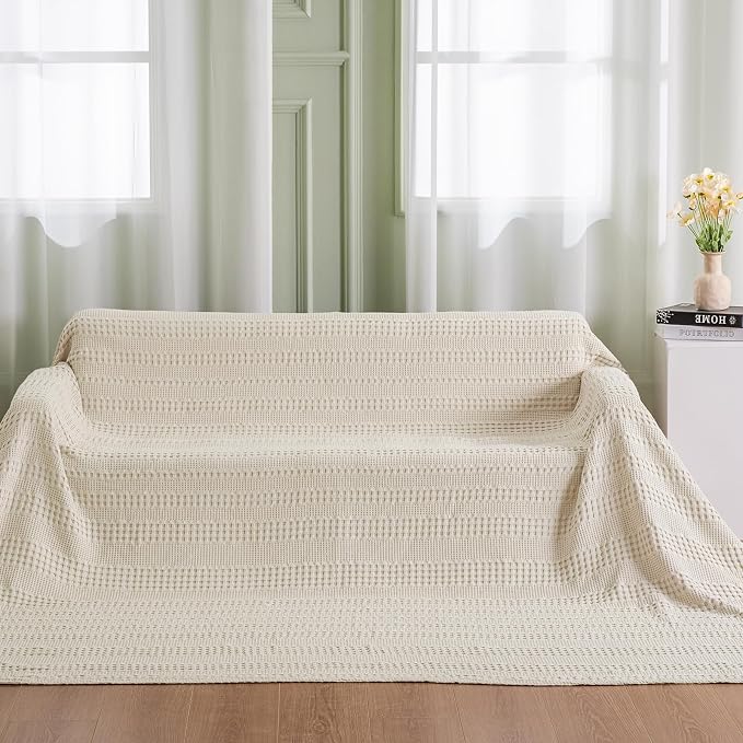 PHF Cooling Waffle Blanket California King Size, Lightweight 60% Rayon from - Image 5