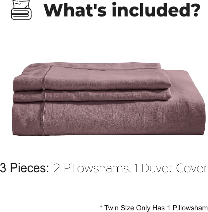 Simple&Opulence 100% Washed Linen Duvet Cover - Image 6