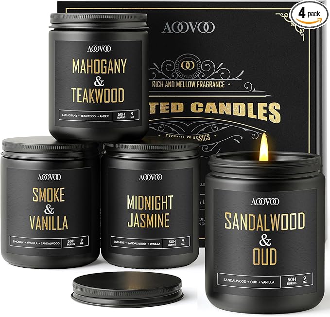AOOVOO Scented Candles for Men by AOOVOO