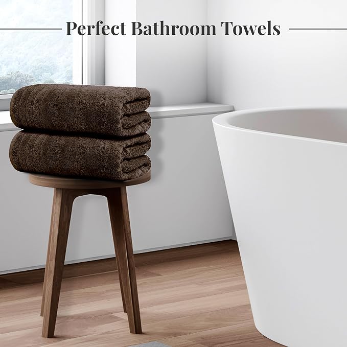 Tens Towels Pack of 8 Towels Set, 2 Extra Large Bath, 2 Hand, 4 Washcloths - Image 2