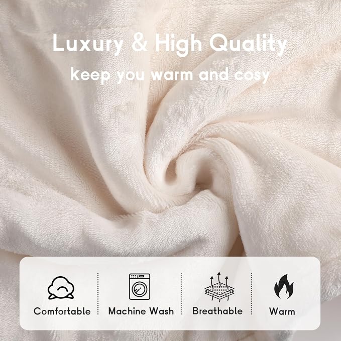 Heated Blanket Electric Blanket Queen Size 84''x90'' - Image 3