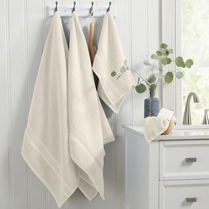 Springtree Home Luxury Viscose from Bamboo Bath Towel Set 6 Piece Set | 35% - Image 9