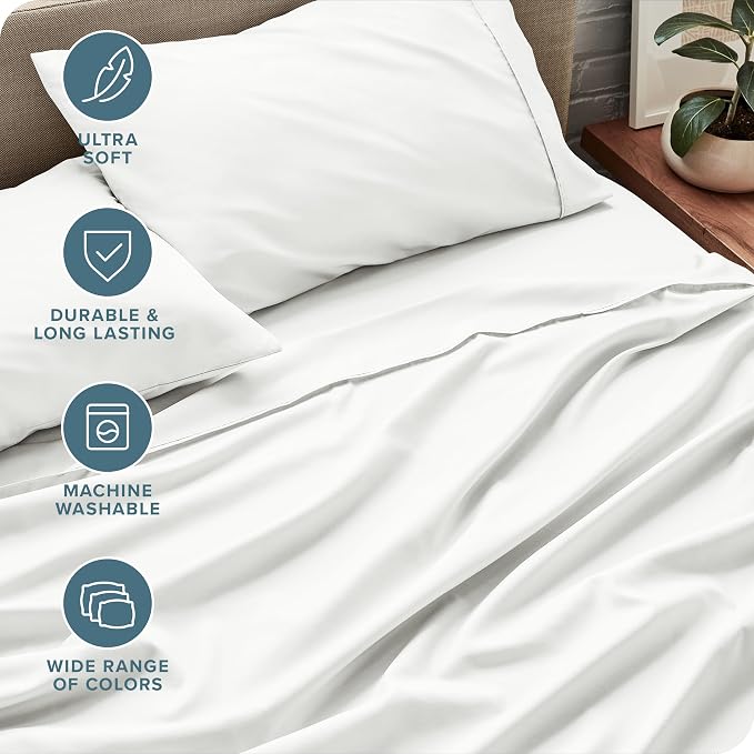 Bare Home Split Head Flex King Sheet Set - Image 5