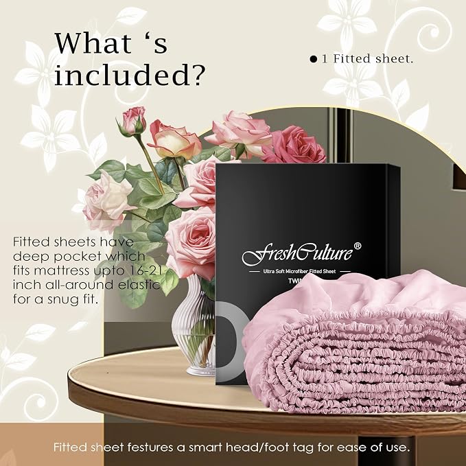 FreshCulture King Fitted Sheet Only – Premium Hotel-Quality Fitted Sheet - Image 5