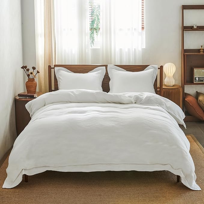 Simple&Opulence 100% Washed Linen Duvet Cover - Image 8