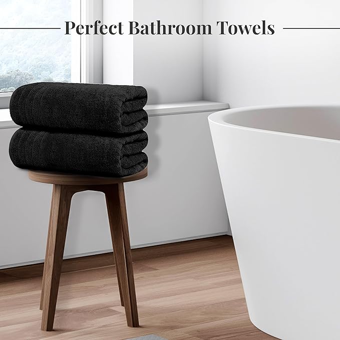 Tens Towels Pack of 8 Towels Set, 2 Extra Large Bath, 2 Hand, 4 Washcloths - Image 2