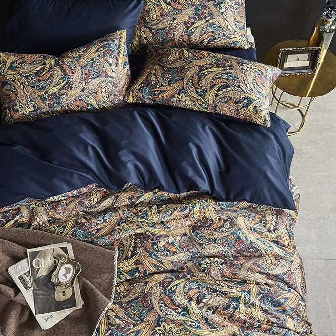 Cupocupa Duvet Cover King Size Set Boho Floral Pattern King Duvet Cover Set - Image 6