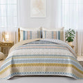 WONGS BEDDING Boho Quilt Set King Size, Lightweight Bedspread Coverlet Bedding by WONGSBEDDING